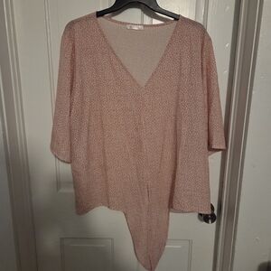 Women's Pink Floral Top